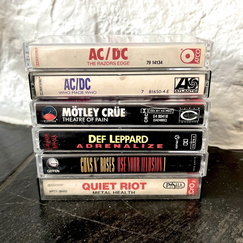 80’s Rock Cassette Lot of 6